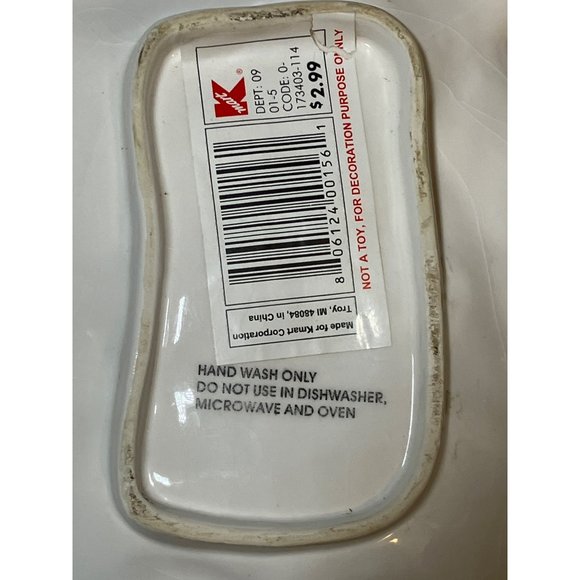 Easter Bunny Rabbit Ceramic Candy Tray Plate Dish K-MART BRAND - Picture 6 of 10